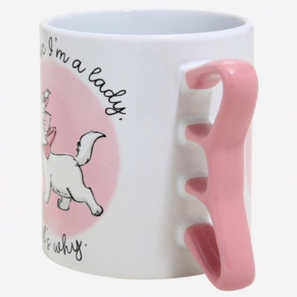 DISNEY THE ARISTOCATS MARIE “Because I’m a Lady” LARGE CERAMIC MUG! - Picture 3 of 4